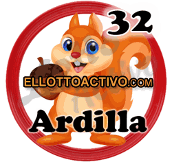 Imagen animalito Ardilla de Lotto Activo